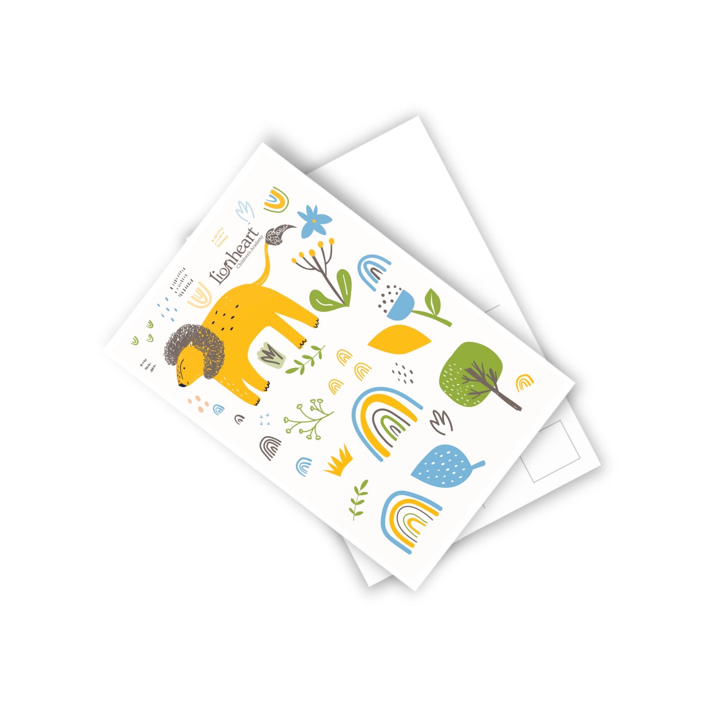 Lionheart Rainbow Notecards