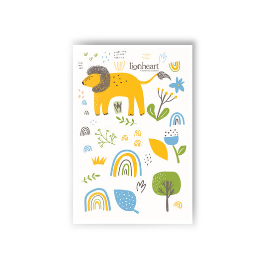 Lionheart Rainbow Notecards