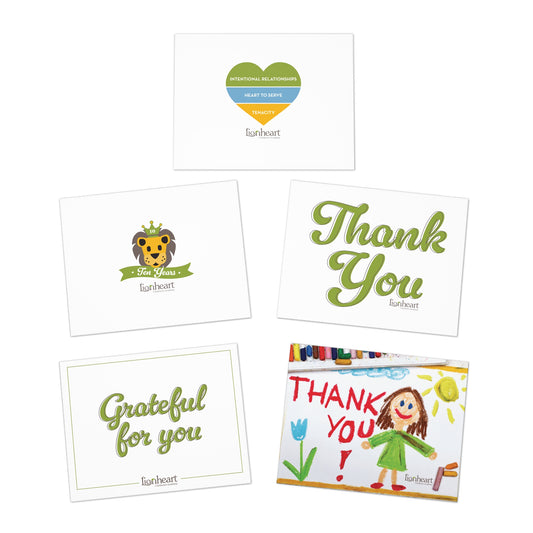 Lionheart Greeting Cards (5-Pack)