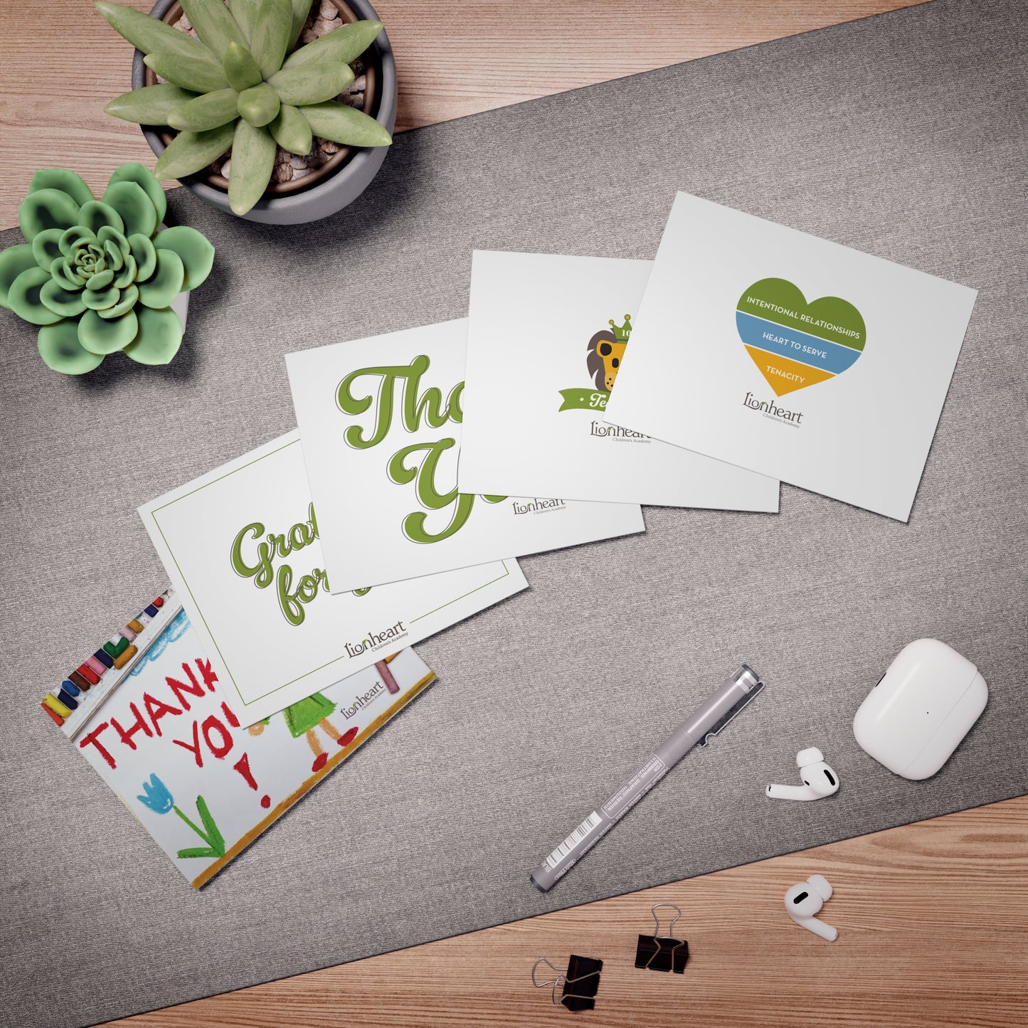 Lionheart Greeting Cards (5-Pack)