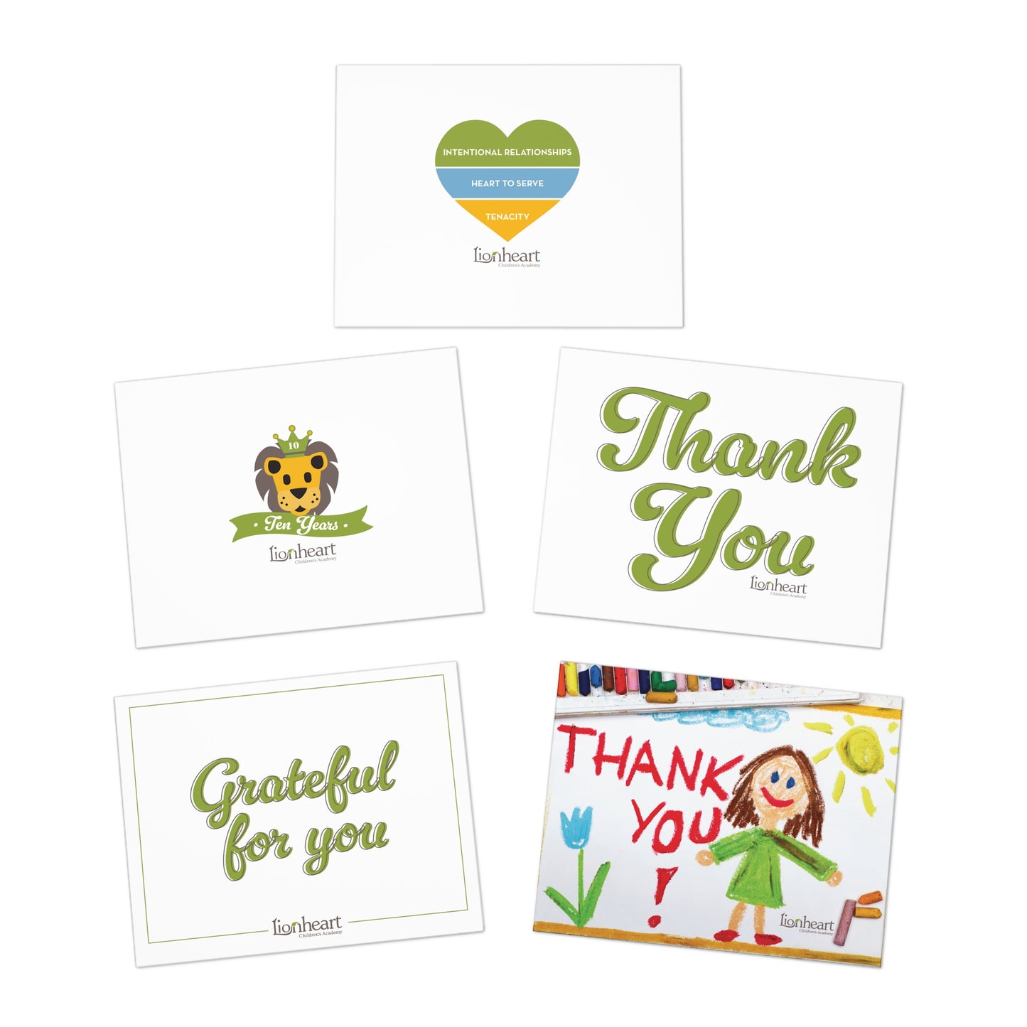 Lionheart Greeting Cards (5-Pack)